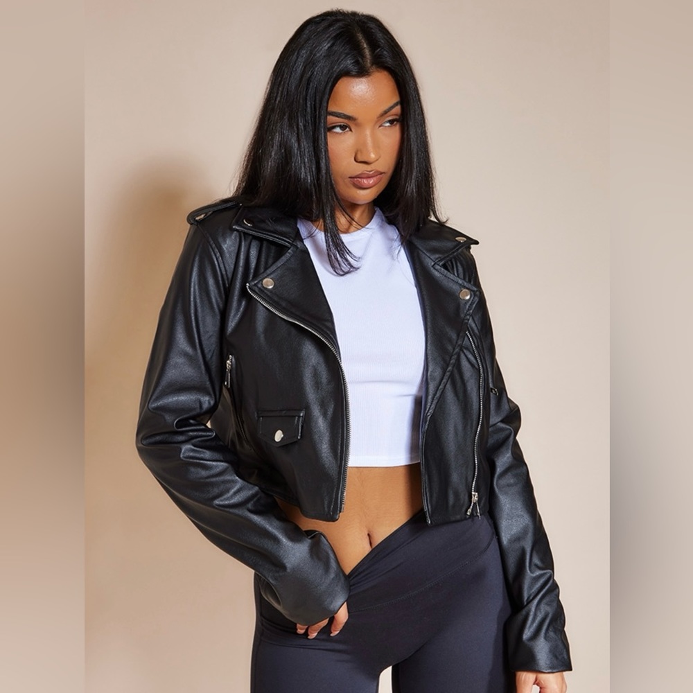 Faux leather jacket